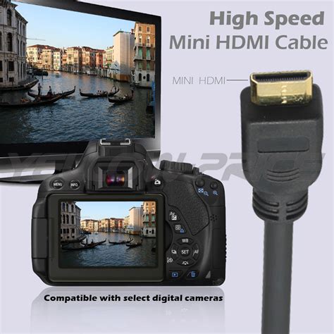 HDMI to Mini HDMI Type C Video Cable+USB 2.0 A To Mini 5 Pin B Charger ...