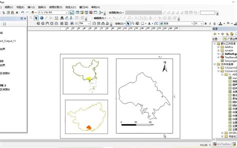 基于arcgis制作毕业论文研究区地理位置图（一）