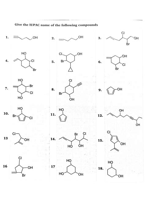 Solution General Organic Chemistry Goc Sheet Studypool