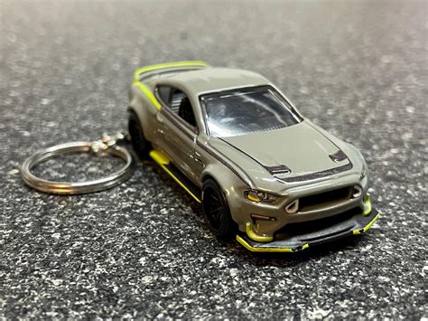Mustang Rtr Gray Keychain Hot Wheels Matchbox S Etsy