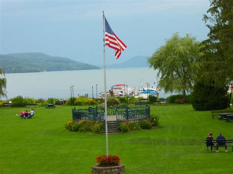 Lakefront Park In Cooperstown New York On An August Afternoon