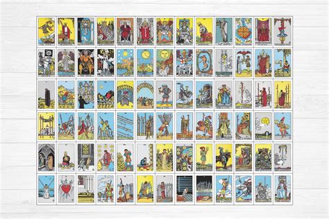 Printable Rider Waite Tarot Deck