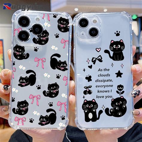 Ins Style 黑貓外殼適用於 Infinix Hot 50 40 Pro Plus 4G 50i GT 20 Pr 蝦皮購物