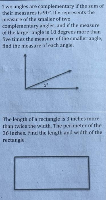 Solved Two Angles Are Complementary If The Sum Of Their