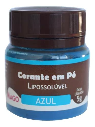 Corante Em Pó Para Chocolate Lipossolúvel Azul 5g Mago MercadoLivre