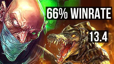 SINGED Vs RENEKTON TOP 6 1 16 66 Winrate Dominating KR Diamond