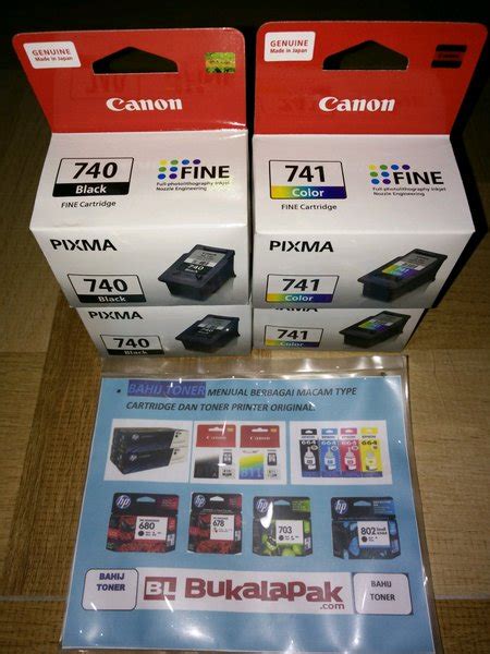 Jual Tinta Canon Black Dan Colour Original Set Di Lapak Bahij