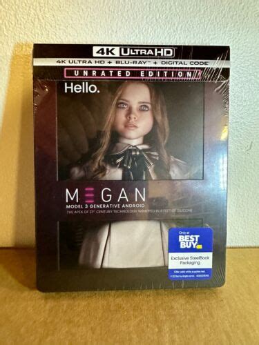 M3GAN Steelbook Megan 4K UHD Blu Ray Digital Best Buy Brand New