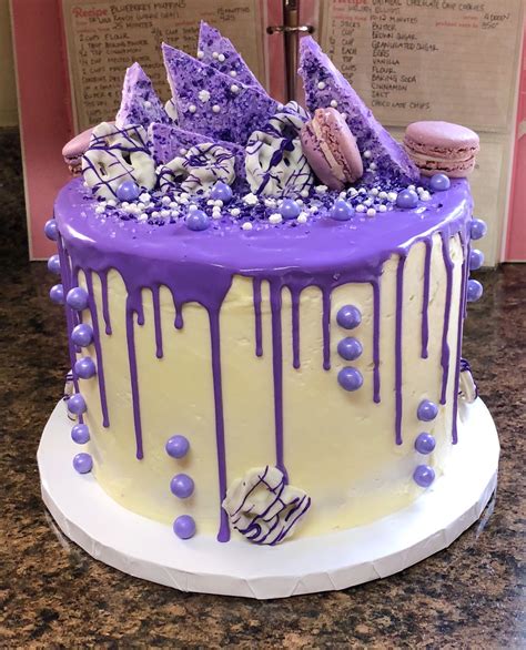 Purple Drip Cake Perfect For A Party Or Event In 2022 Drip Cakes Cake Amazing Cakes