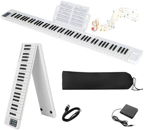 OYAYO Folding Piano Keyboard 88 Keys Full Size Semi Weighted Keyboard