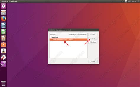 Configurar La Red En La Interfaz Gr Fica De Ubuntu Lts Somebooks Es