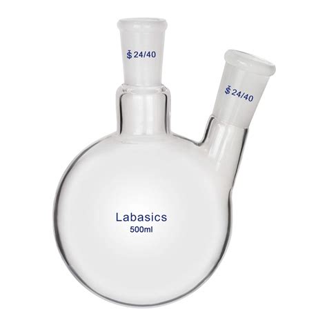 Buy Labasics Glass 500ml 2 Neck Round Bottom Flask Rbf With 2440