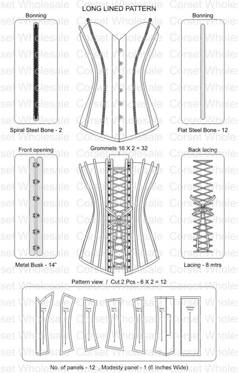 Satin Overbust Corset Diy Corset Corset Pattern Sewing Patterns