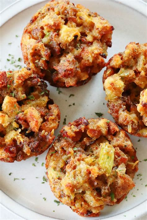 Leftover Stuffing Muffins Crunchy Creamy Sweet