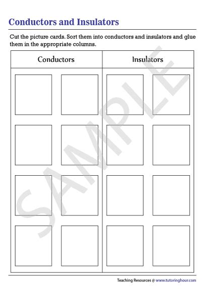 Conductors And Insulators Worksheet Worksheets Library