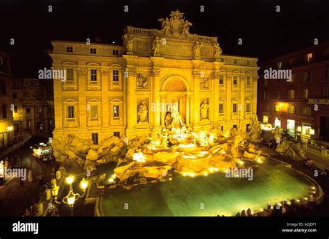 Italy Rome Trevi Fountain Stock Photo - Alamy