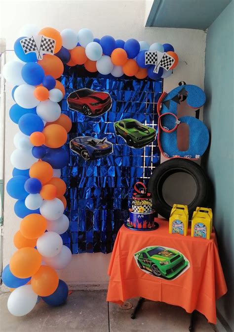 Hot Wheels Fiesta de hot wheels Cumpleaños de hot wheels Decoracion