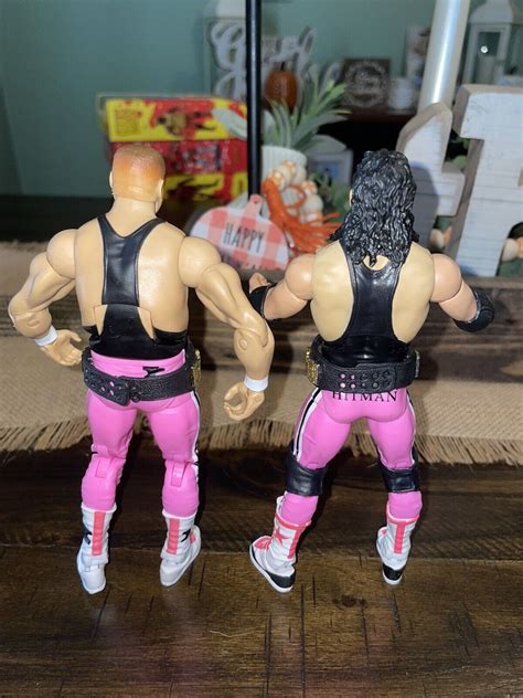 Mattel Wwe Elite Flashback Hart Foundation Bret Hart Jim Neidhart