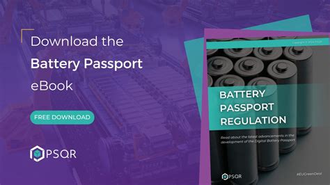 Battery Passport A New Initiative For Sustainable Europe Psqr