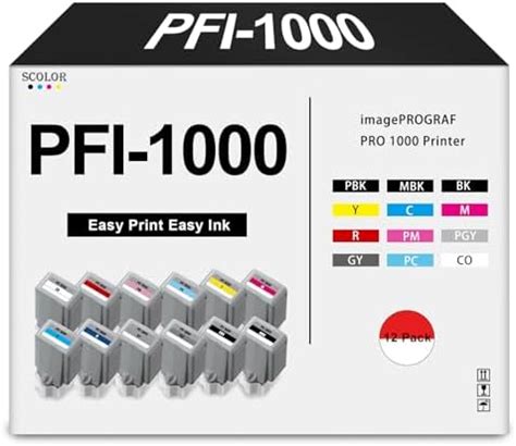 Amazon PFI 1000 Ink Cartridges High Capacity Compatible For