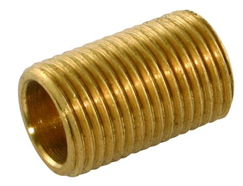 BRASS RUNNING NIPPLE 3 4 BSP X 4 LONG 100mm THREADED PIPE FITTING