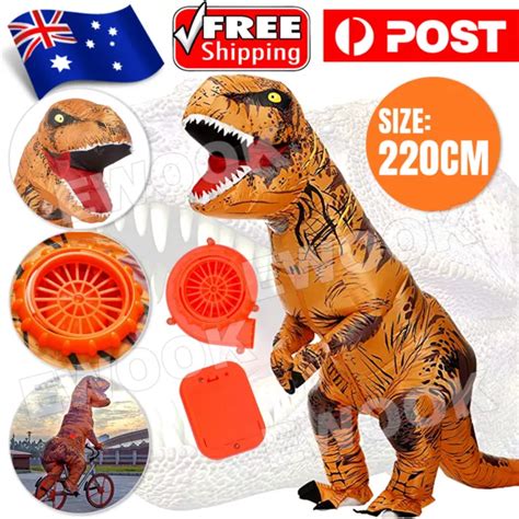 T Rex Blow Inflatable Dinosaur Costume Adult Jurassic World Park Trex