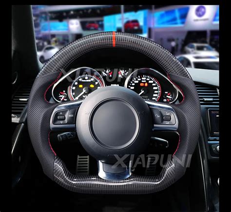 Led Carbon Fiber Steering Wheel For Audi R Tts Tt Paddle