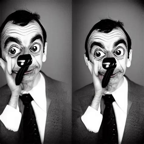 Krea Ring Camera Footage Of Mr Bean At Night In The Style Of