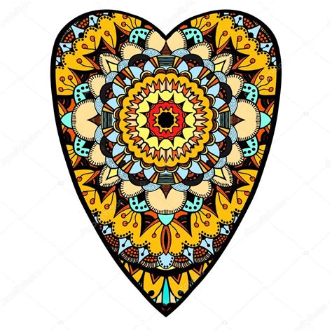 Hearts In Zentangle Style Stock Vector Frescomovie 108767322