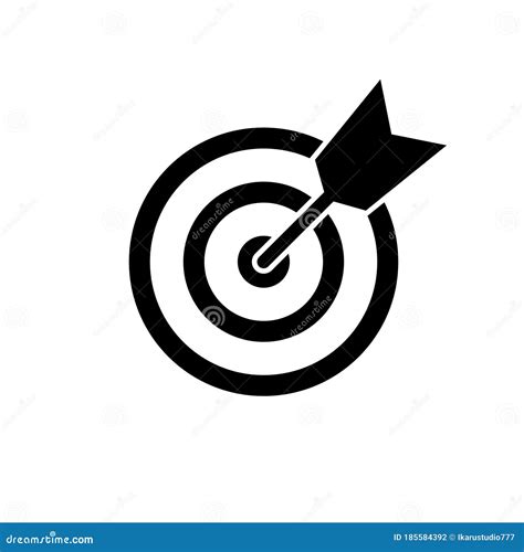 Target Icon Isolated On White Background Target Vector Icon Goal Icon