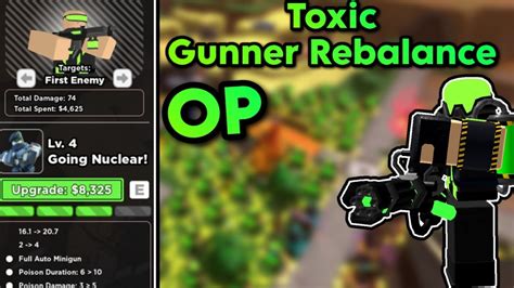 Rebalanced Toxic Gunner Vs Fallen Mode Tower Defense Simulator Youtube