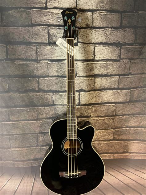 Ibanez Acoustic Bass Aeb 8e Black Kajs Guitar Store