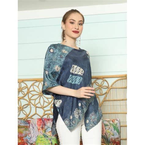 Jual Blouse Batik Wanita Kekinian Blouse Batik Zigzag Lena Series