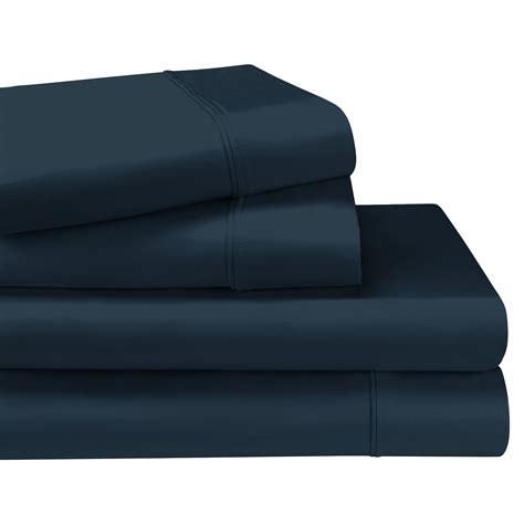 Superior Egyptian Cotton 1200 Tc Navy Blue Sheet Set California King