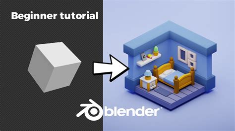 Blender 3d Create A 3d Isometric Bedroom In 15 Minutes Beginner Tutorial Youtube