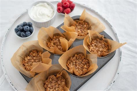 Schnelles Meal Prep Rezept Granola Cups Aus Haferflocken