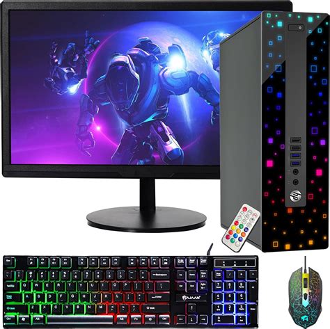 Amazon HP EliteDesk Desktop RGB Lights Computer AMD A Series