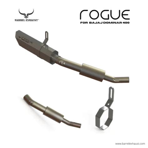 Barrel Exhaust Rogue V1 Bajaj Dominar Custom Elements