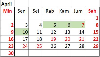 Cara Menghitung Hari Kerja Di Excel Excelandor