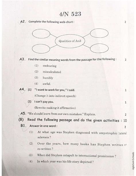 Maharashtra Ssc English Question Paper 2024 Pdf Question Paper Web