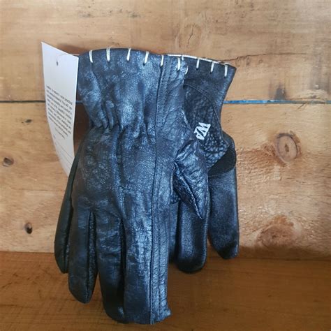 Vintage Motorcycle Gloves Cafe Racer Rigger Style Washed Leather Biker