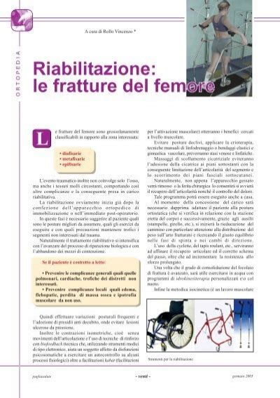 Ortopedia Riabilitazione Le Fratture Del Femore