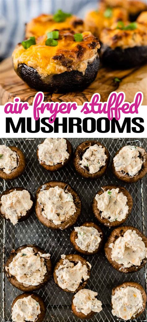 Air Fryer Stuffed Mushrooms Real Housemoms