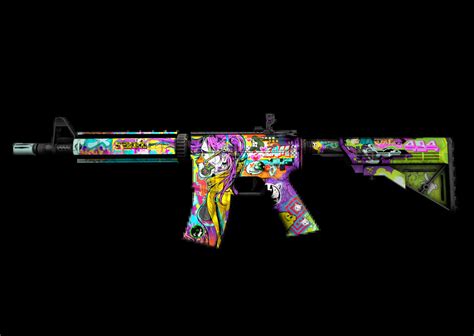 M4A4 | In Living Color (Minimal Wear) | CS2 skin - Pricempire.com