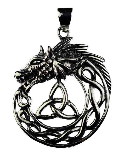 Silver Pendant Celtic Dragon Cleopatra Trading Limited