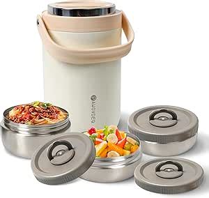 Amazon Pawovdeq Adults Lunch Thermos For Hot Food With Inserts Stackable Bento Box