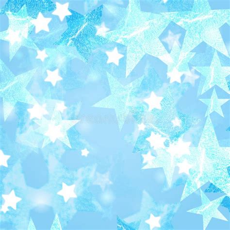 Estrelas Azuis Do Azure E Do Branco Ilustra O Stock Ilustra O De