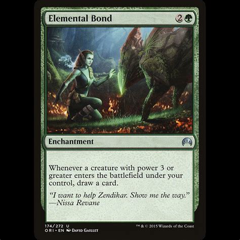 Mtg Vínculo Elemental Elemental Bond Magic Origins Madtoyz