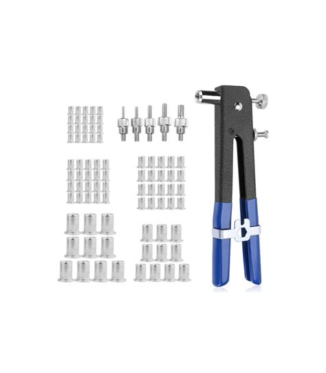 Hardware Specialist Threaded Nut Rivet Gun Kit 86 Pieces Hardware