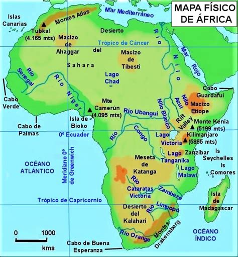 Mapa Rios Y Lagos De Africa Images